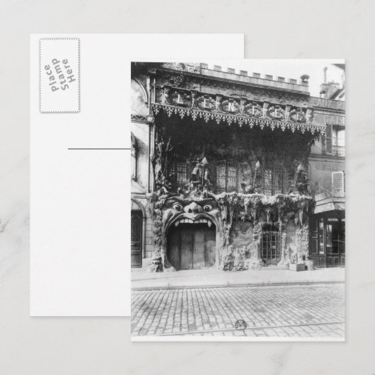 Het cabaret DE "l'Enfer" in Parijs Briefkaart (Voorkant / Achterkant)