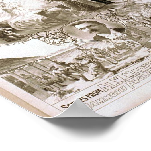 Het Cabin Retro-theater van oom Tom Poster (Hoek)