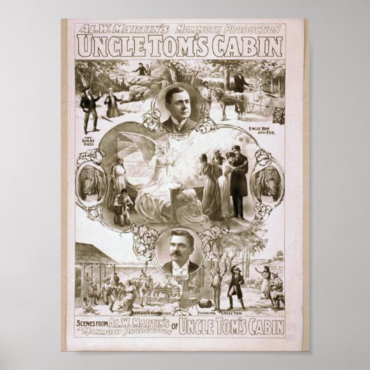 Het Cabin Retro-theater van oom Tom Poster (Voorkant)