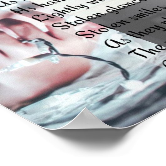 Het caching van het pianosleutelgedicht geeft uit poster (Hoek)