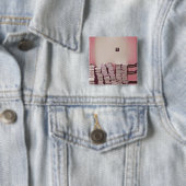 Het cadeaidee van de dag van de Internationale sch Vierkante Button 5,1 Cm (In situ)