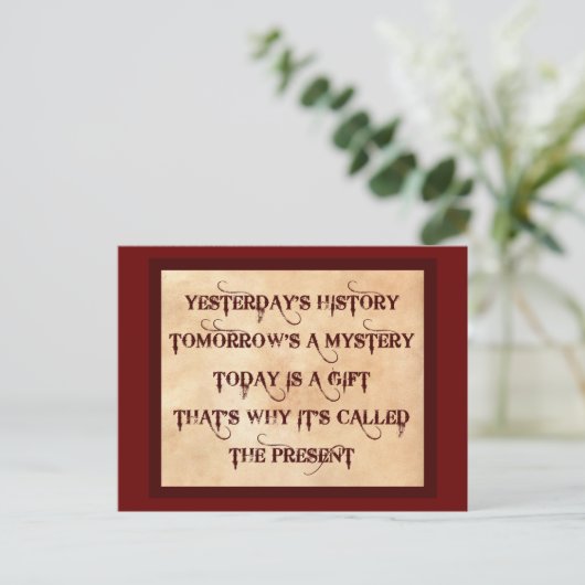 Het Cadeau Briefkaart (Staand voorkant)