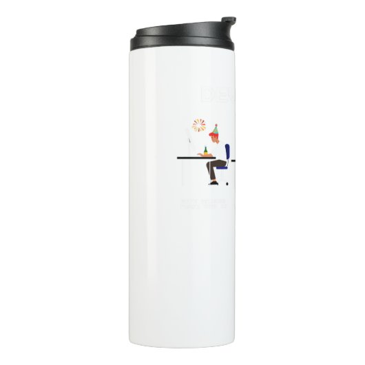 Het cadeau van de Computer Nerd Geek van de Progra Thermosbeker (Gedraaid links)