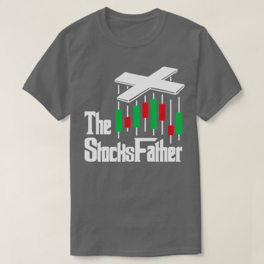 Het cadeau van de effectenbeurs van Stocks Father T-shirt (Design voorkant)