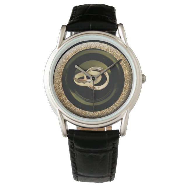 Het cadeau van de Grote Gatsby bruiloft Watch Horloge (Voorkant)