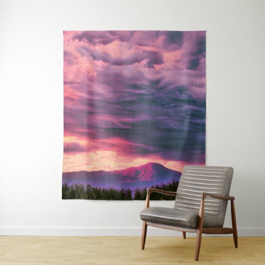 Het cadeau van een Roos van de avond Wandkleed (In situ)