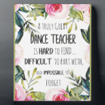 Het cadeau voor Dance-leraar weghalen Dank u wel,  Fotoplaat<br><div class="desc">Het cadeau voor Dance-leraar weghalen Hartelijk dank, ik citeer: "prints voor verschillende materialen". Een geweldig cadeauidee om je huis op te helderen. Koop ook dit kunstwerk op telefoonzaken, kleding, mokken, kussens en meer. Poster en kunst Afdrukken op kleding en voor uw muur - verschillende achtergronden - geweldige afdrukken voor u...</div>