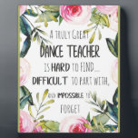 Het cadeau voor Dance-leraar weghalen Dank u wel,  Fotoplaat<br><div class="desc">Het cadeau voor Dance-leraar weghalen Hartelijk dank, ik citeer: "prints voor verschillende materialen". Een geweldig cadeauidee om je huis op te helderen. Koop ook dit kunstwerk op telefoonzaken, kleding, mokken, kussens en meer. Poster en kunst Afdrukken op kleding en voor uw muur - verschillende achtergronden - geweldige afdrukken voor u...</div>