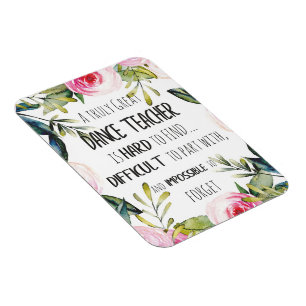 Het cadeau voor Dance-leraar weghalen Dank u wel,  Magneet