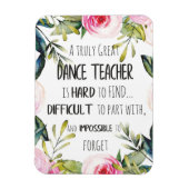 Het cadeau voor Dance-leraar weghalen Dank u wel,  Magneet (Verticaal)