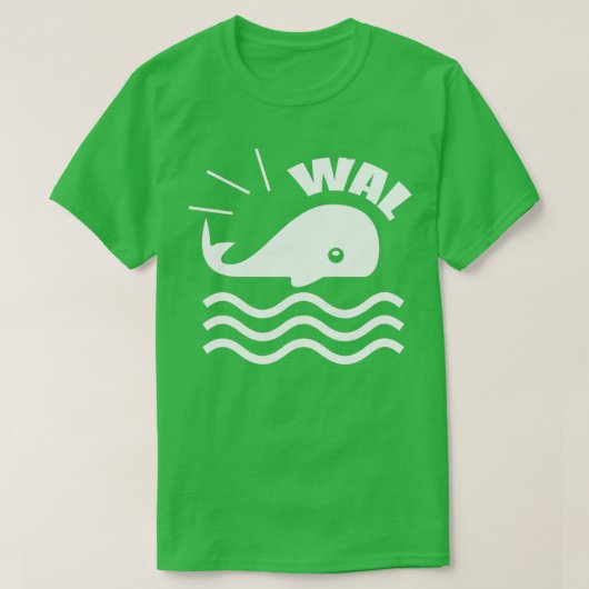 Het cadeauidee van de walvis t-shirt (Design voorkant)