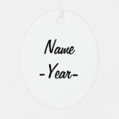 Het cadeauprogramma van de microader met impliment metalen ornament (Achterkant)