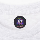 Het cadeautje van geluk puppy 25 december kerstmis labels (Aangebracht)