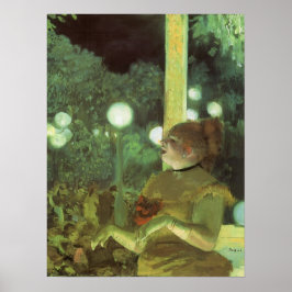 Het Cafe Concert van Edgar Degas, Vintage Fijne Ku Poster