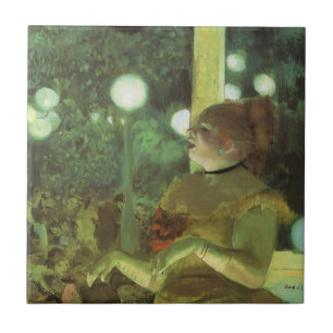 Het Cafe Concert van Edgar Degas, Vintage Fijne Ku Tegeltje