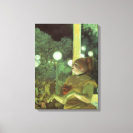 Het Cafe Concert van Edgar Degas, Vintage Fine Art Canvas Afdruk