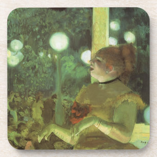 Het Cafe Concert van Edgar Degas, Vintage Fine Art Drankjes Onderzetter