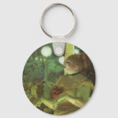 Het Café Concert van Edgar Degas, Vintage Fine Art Sleutelhanger (Voorkant)
