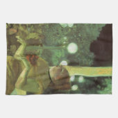 Het Cafe Concert van Edgar Degas, Vintage Fine Art Theedoek (Horizontaal)