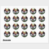Het Cafe Golden Retriever Ronde Sticker (Vel)
