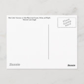 Het café terrace in het forum, Arles, op Briefkaart (Achterkant)