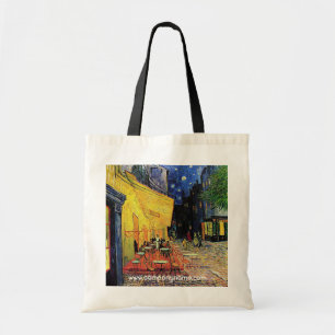 het café terrace in het forum, Arles... Tote Bag