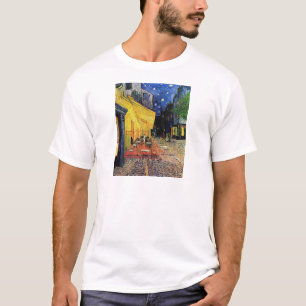 Het café terrace in het forum in Arles, op T-shirt