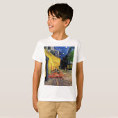 Het café terrace in het forum in Arles, op T-shirt (Voorkant volledig)
