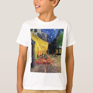 Het café terrace in het forum in Arles, op T-shirt