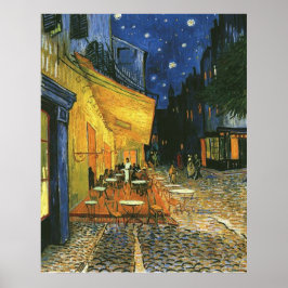 het café terrace op de plaats van het forum... poster