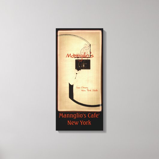 Het café van Manglio Canvas Afdruk (Voorkant)