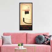 Het café van Manglio Canvas Afdruk (Insitu (Woonkamer))