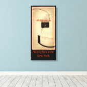 Het café van Manglio Canvas Afdruk (Insitu (Houten vloer))