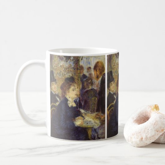 Het Café van Pierre Renoir, Oude Impressionisme Koffiemok (Met donut)