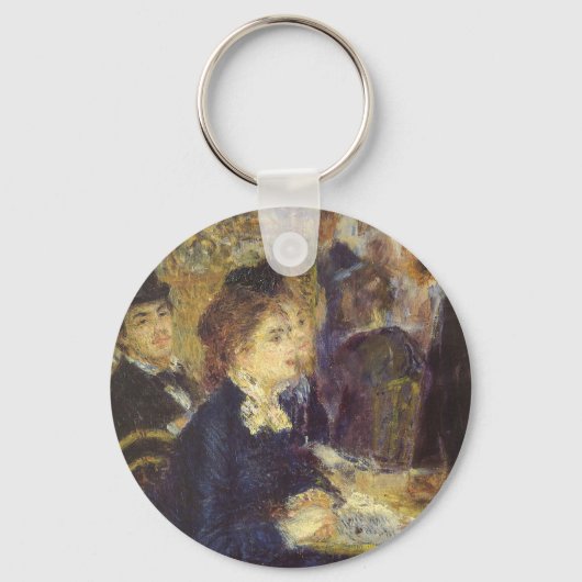 Het Café van Pierre Renoir, Vintage Impressionisme Sleutelhanger (Voorkant)