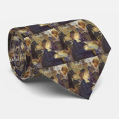 Het Café van Pierre Renoir, Vintage Impressionisme Stropdas (Opgerold)