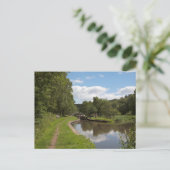 Het Caldon Canal Cheddleton Staffordshire Briefkaart (Staand voorkant)