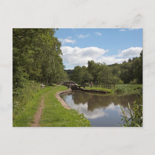 Het Caldon Canal Cheddleton Staffordshire Briefkaart (Voorkant)