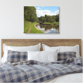 Het Caldon Canal Cheddleton Staffordshire Canvas Afdruk (Insitu (Slaapkamer))