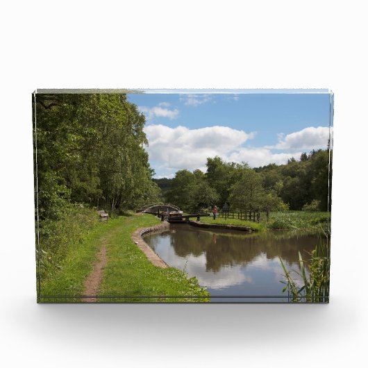 Het Caldon Canal Cheddleton Staffordshire Fotoblokken (Voorkant)