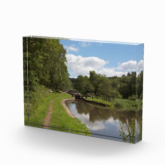 Het Caldon Canal Cheddleton Staffordshire Fotoblokken (Rechts)