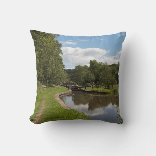 Het Caldon Canal Cheddleton Staffordshire Kussen (Voorkant)