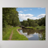 Het Caldon Canal Cheddleton Staffordshire Poster (Voorkant)