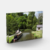 Het Caldon Canal Consall Staffordshire Briefkaart Fotoblokken (Links)