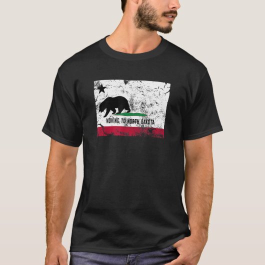 Het Californische Beer verhuist naar North Dakota  T-shirt (Voorkant)