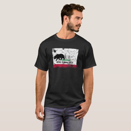 Het Californische Beer verhuist naar North Dakota  T-shirt (Voorkant volledig)