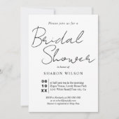 Het calligrafische zwarte en witte Vrijgezellenfee Kaart (Voorkant)