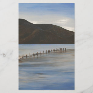 Het Calm Water van de Landschapskunst van Akyaka Briefpapier