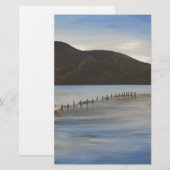 Het Calm Water van de Landschapskunst van Akyaka Briefpapier (Voorkant / Achterkant)