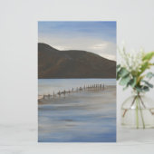Het Calm Water van de Landschapskunst van Akyaka Briefpapier (Staand voorkant)